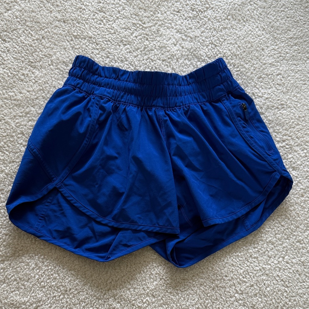 lululemon athletica Vibrant Blue Athletic Shorts 4 inch